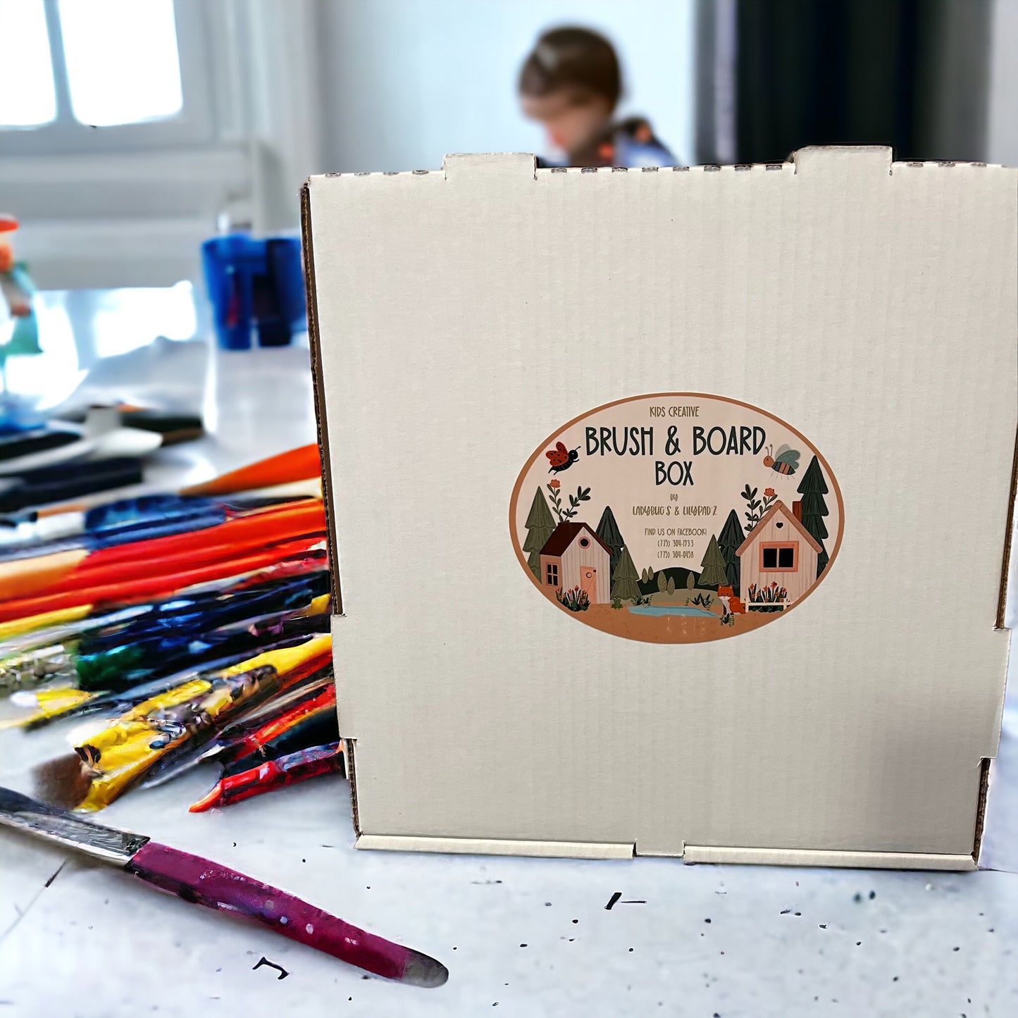 Kids Creative Brush and Board Box. Be Yourself