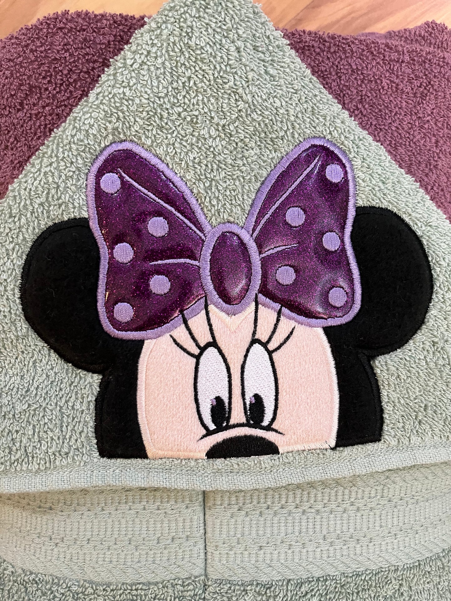 Girl Mouse Hooded Towel for Children