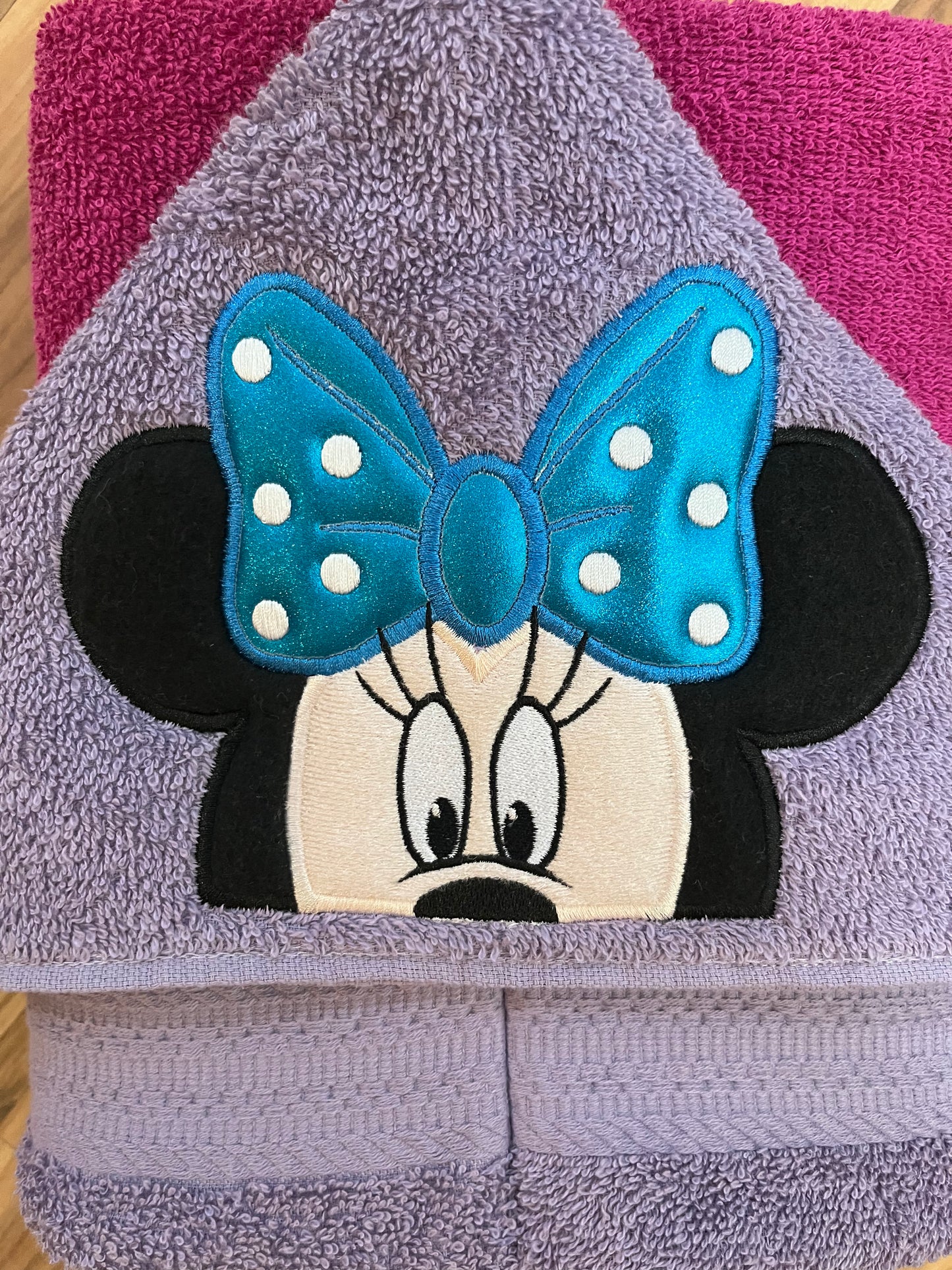 Girl Mouse Hooded Towel for Children