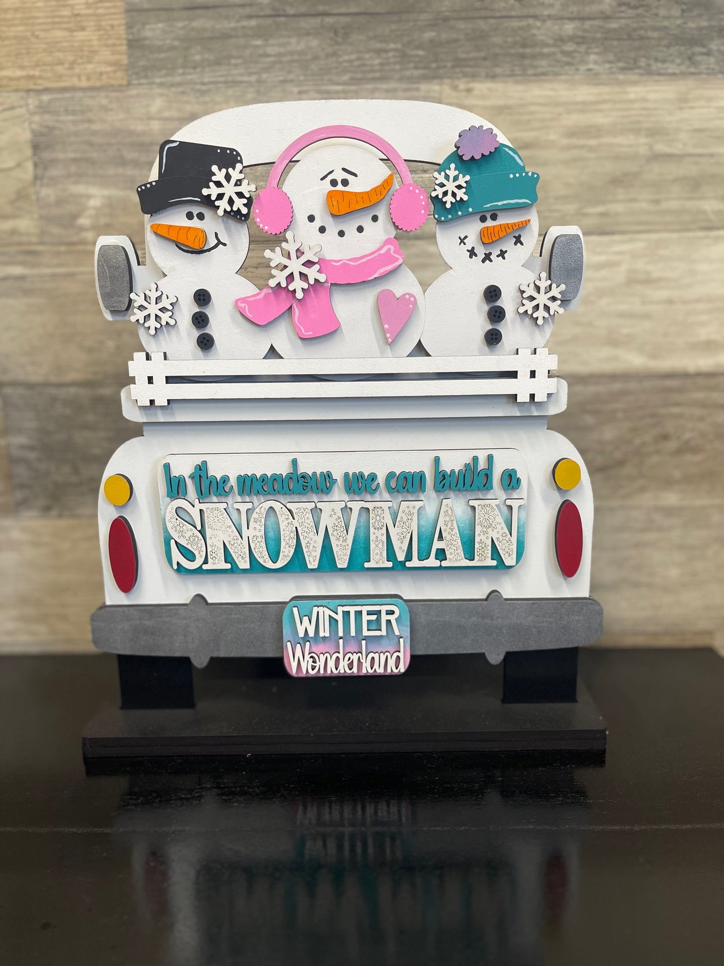 Interchangeable Truck Insert Snowman (INSERT ONLY!)