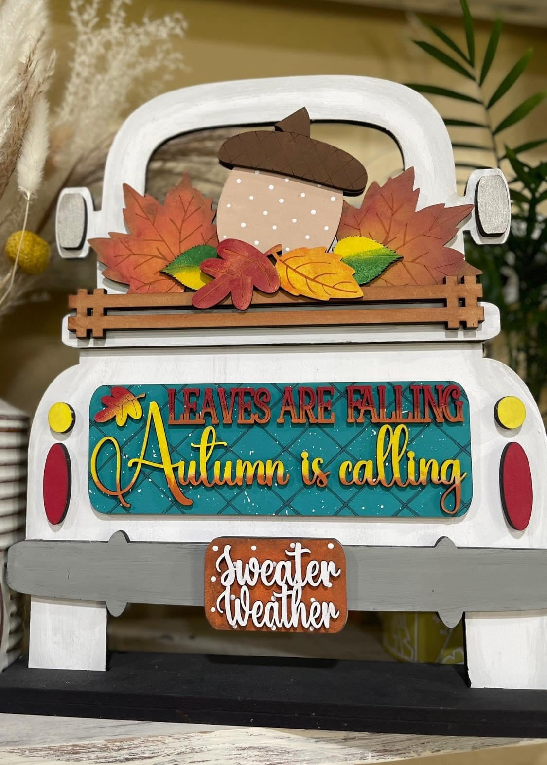 Interchangeable Truck Insert Autumn Is Calling (INSERT ONLY!)