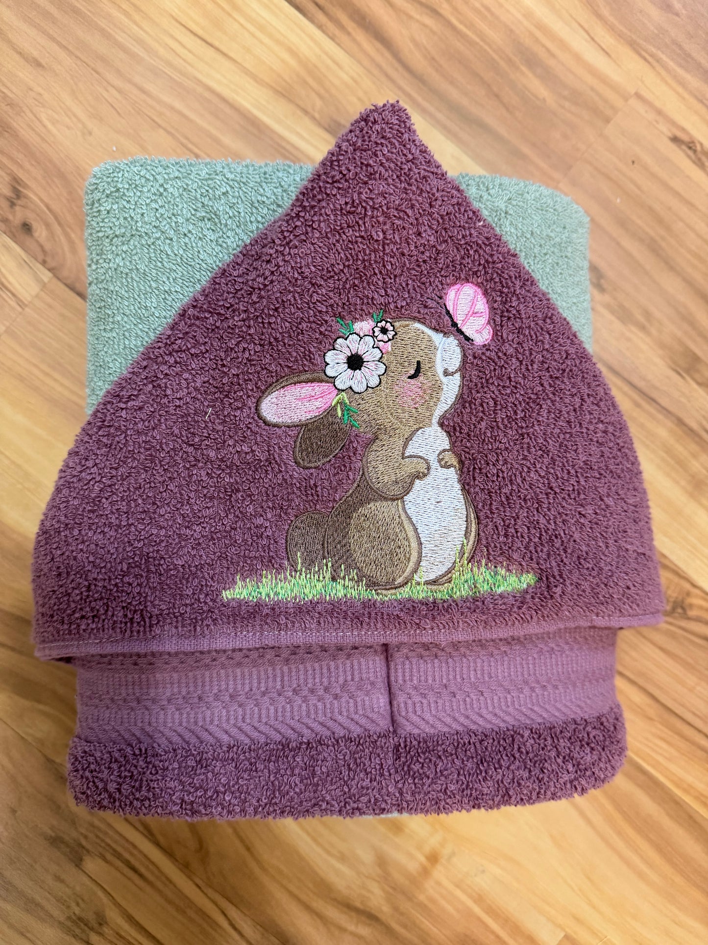 Bunny Hooded Towel for Children