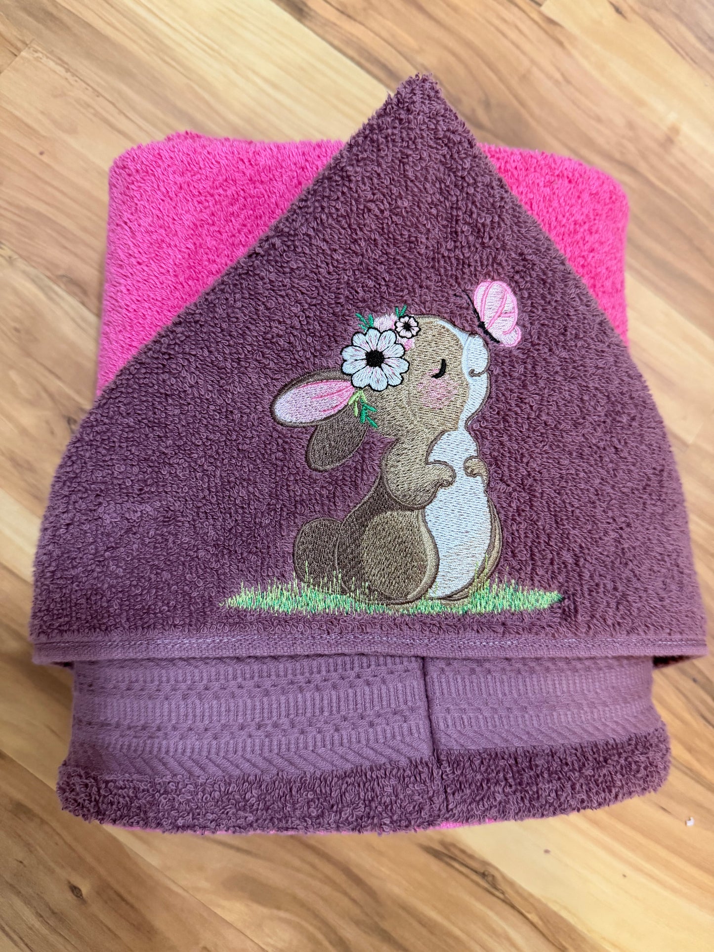 Bunny Hooded Towel for Children