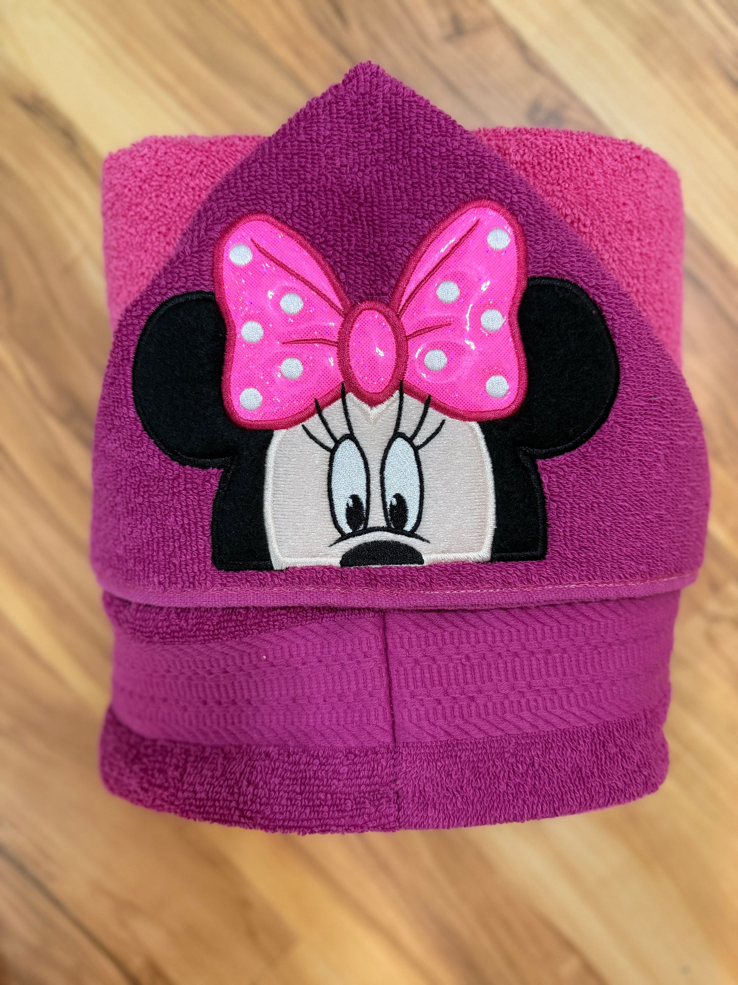 Girl Mouse Hooded Towel for Children