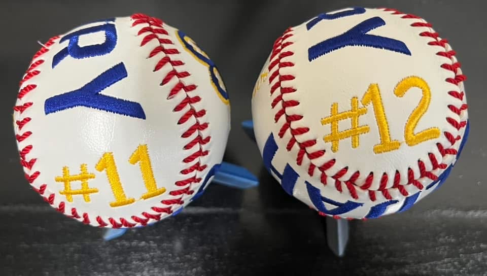 Custom Embroidered Baseball