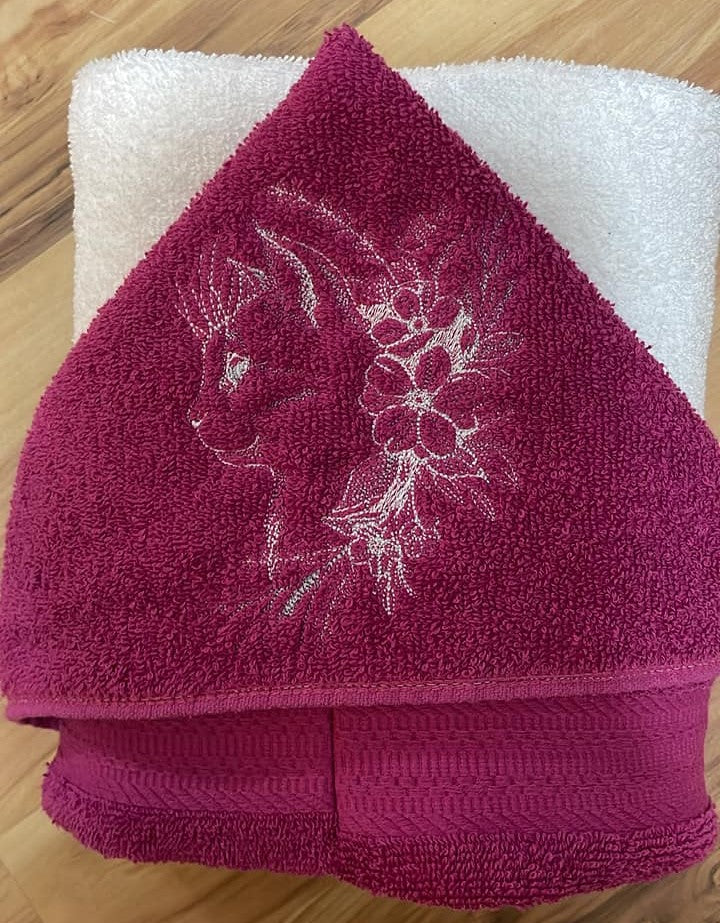 Cat Hooded Towel for Children