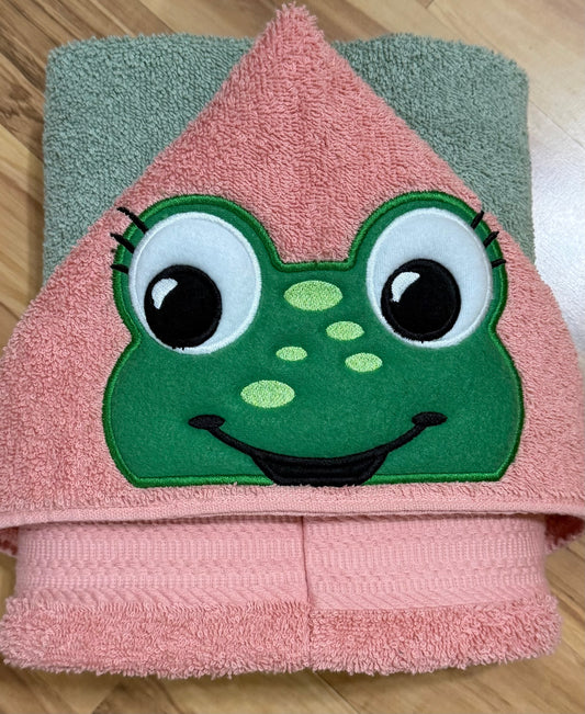 Frog (girl) Hooded Towel for Children