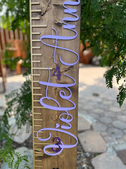 Custom Order for Gabby Growth Chart