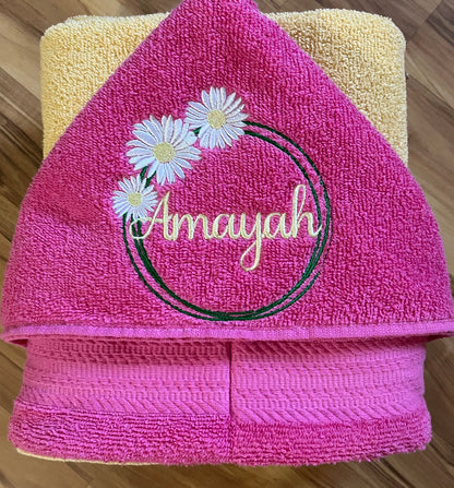 Custom Order for Cecilia Hooded Towel