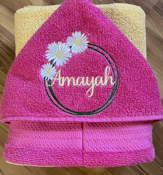Custom Order for Cecilia Hooded Towel