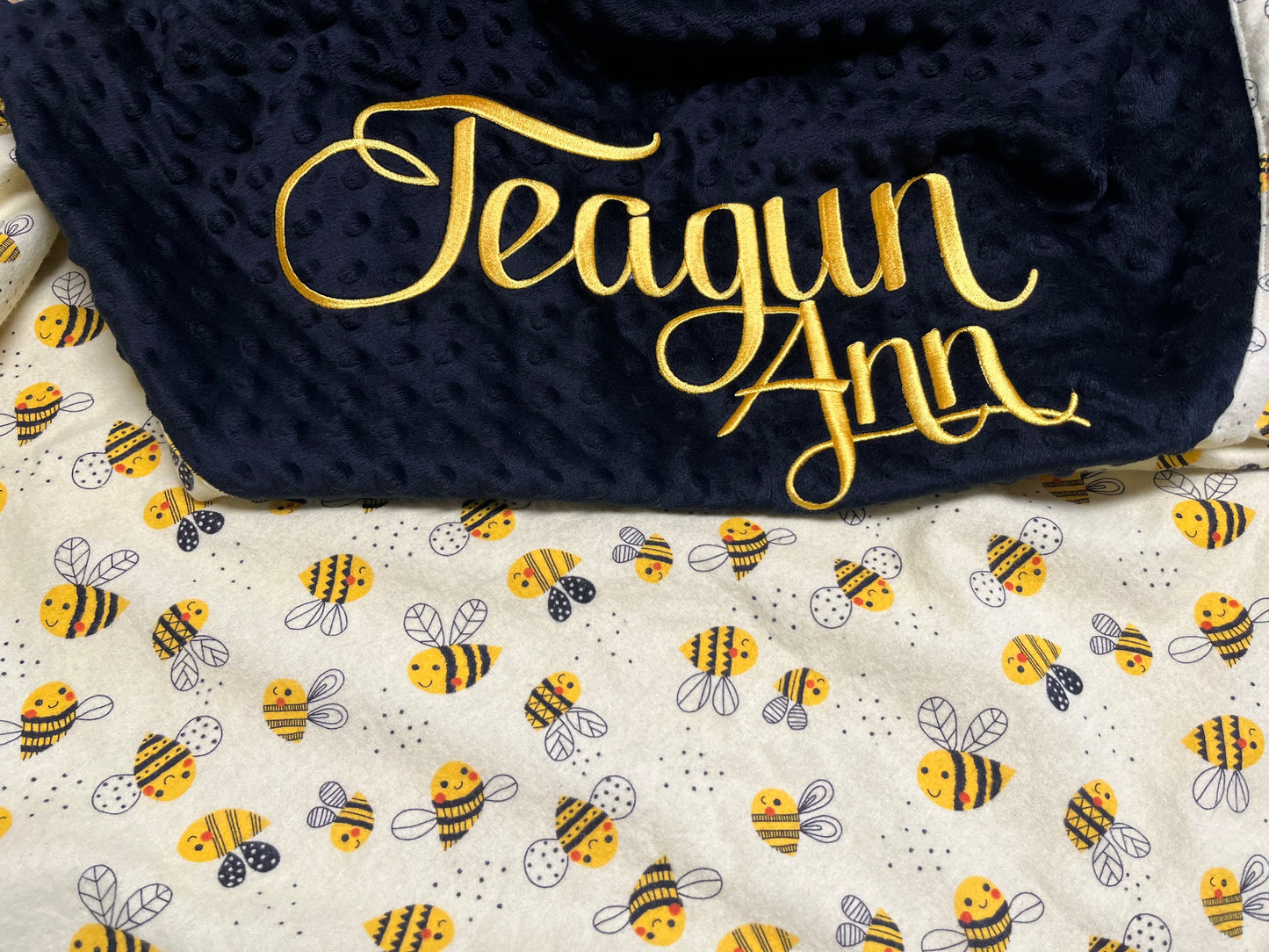Custom Order for Linda Personalized Baby Blanket