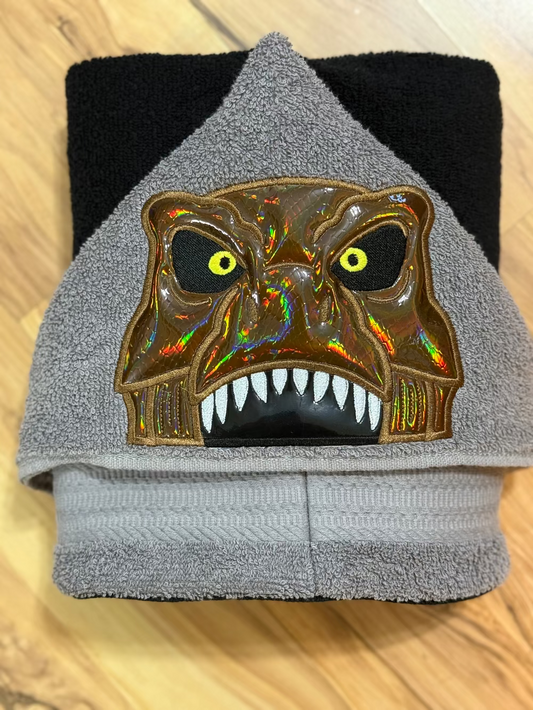 Children's Hooded Towel T-Rex