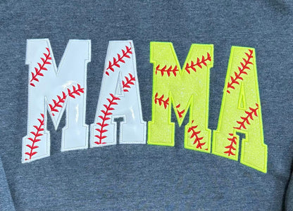 Baseball/Softball Mama Crewneck or T-Shirt