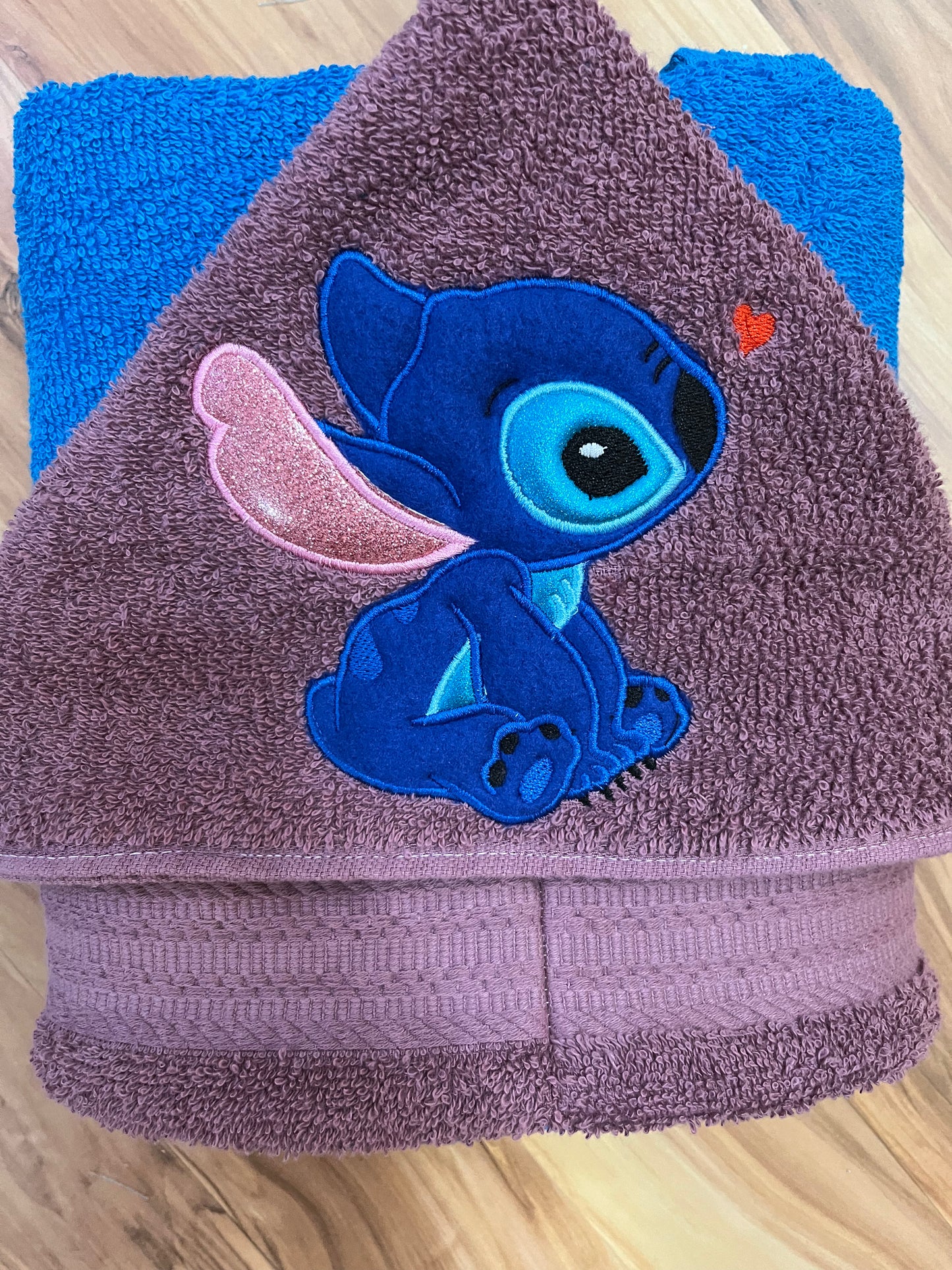 Blue Alien Hooded Towel for Children