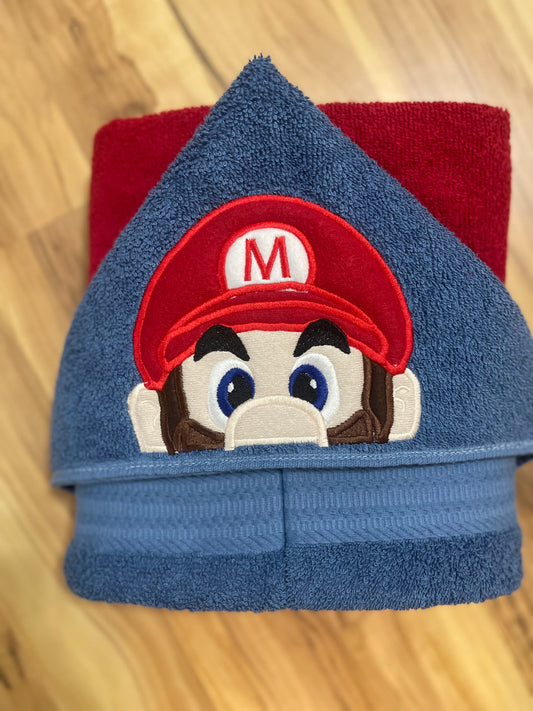 Plumber Bro Hooded Towel for Children