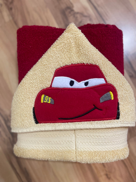 Race Car Hooded Towel for Children