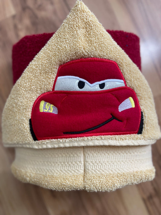 Race Car Hooded Towel for Children