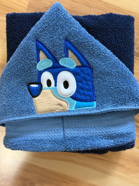 Heeler Pup Hooded Towel for Children