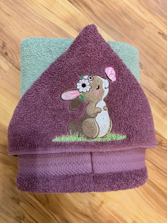 Bunny Hooded Towel for Children