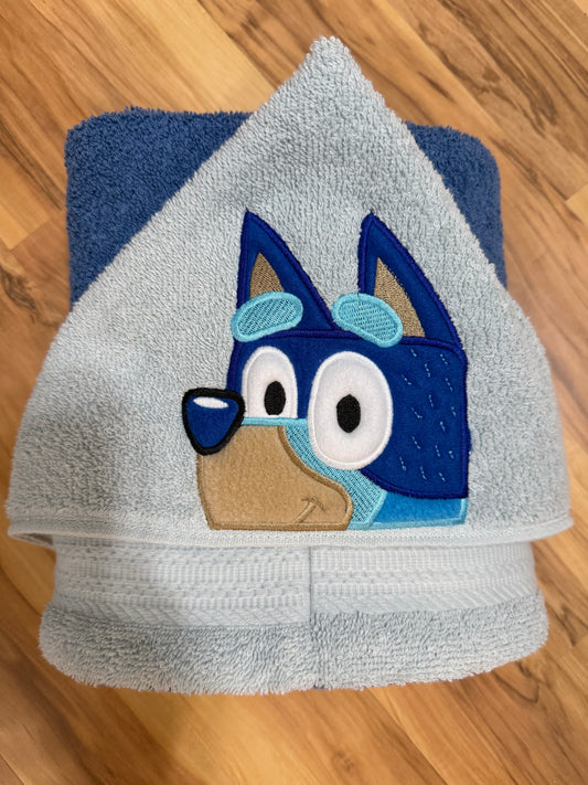 Blue Heeler Hooded Towel for Children