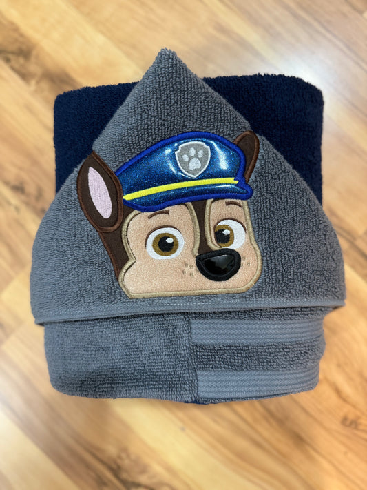 Cop Pup Hooded Towel for Children