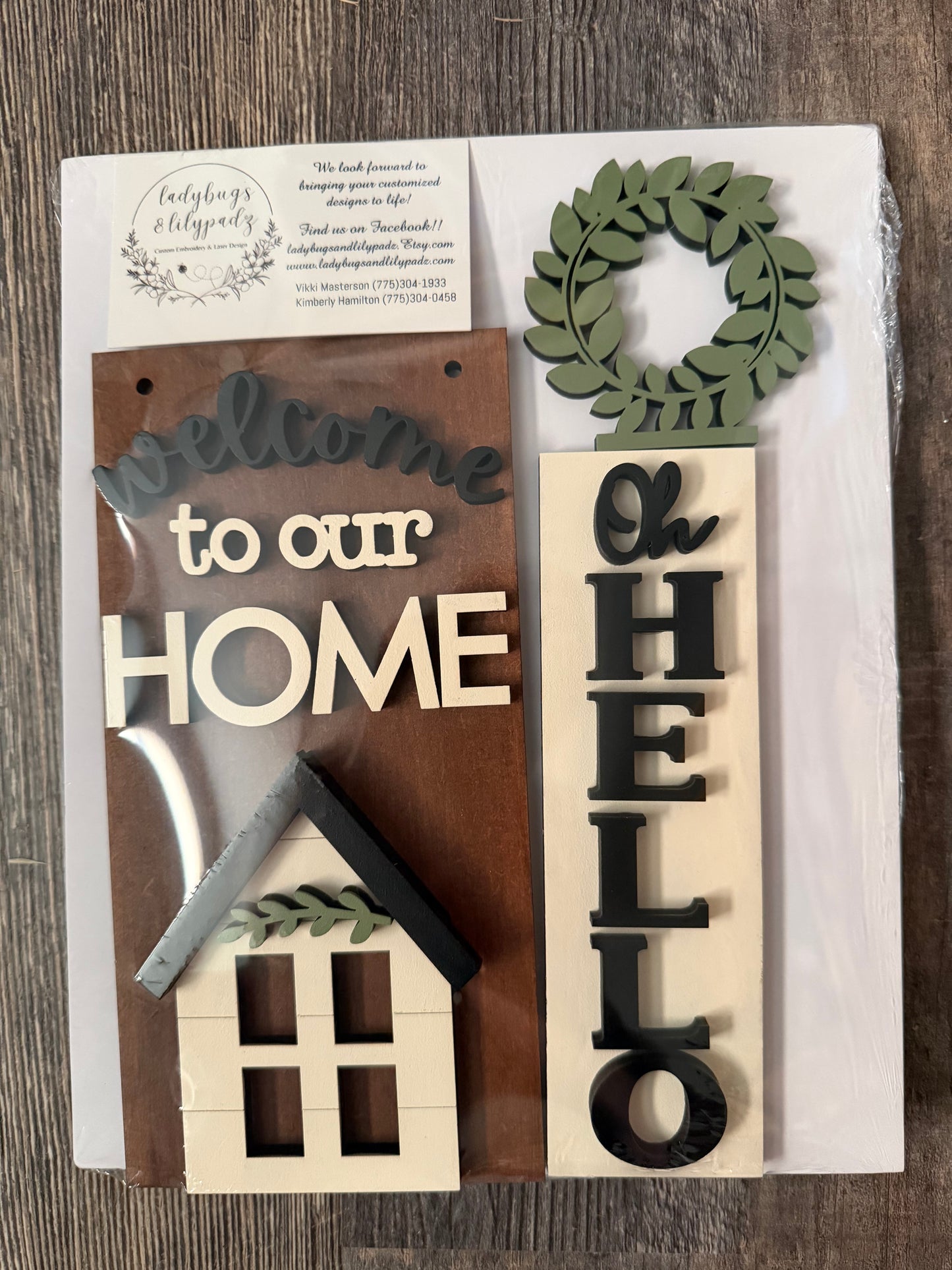 Welcome To Our Home Sign Post Insert. ***Insert Only***