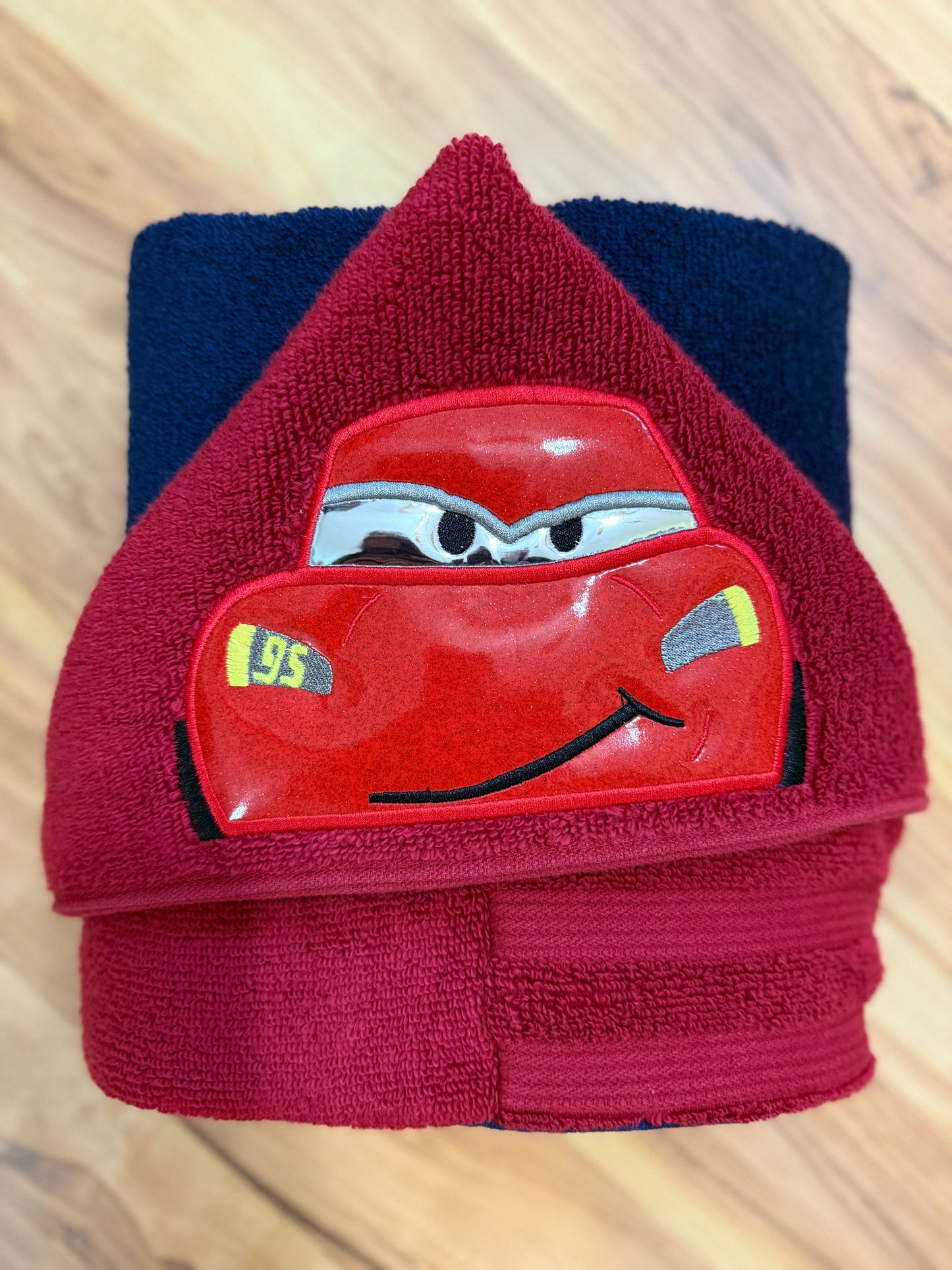Race Car Hooded Towel for Children