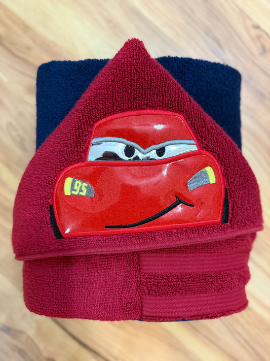 Race Car Hooded Towel for Children