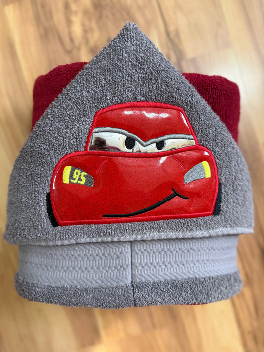 Race Car Hooded Towel for Children