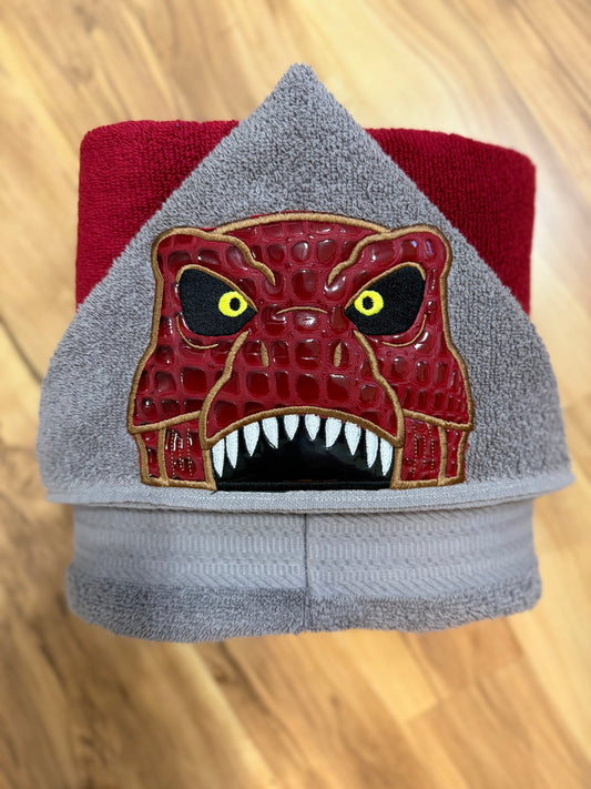 T-Rex Hooded Towel for Children