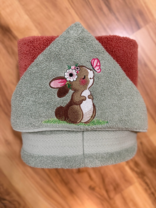 Bunny Hooded Towel for Children