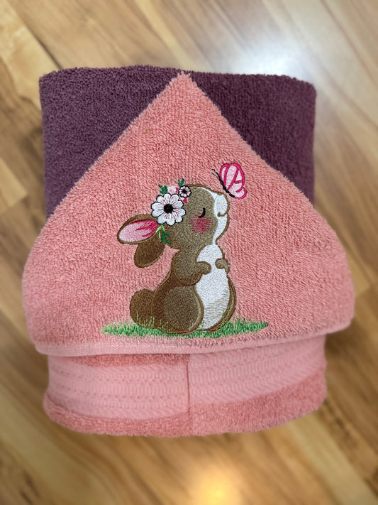 Bunny Hooded Towel for Children