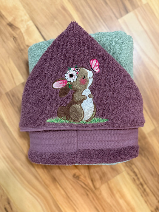 Bunny Hooded Towel for Children