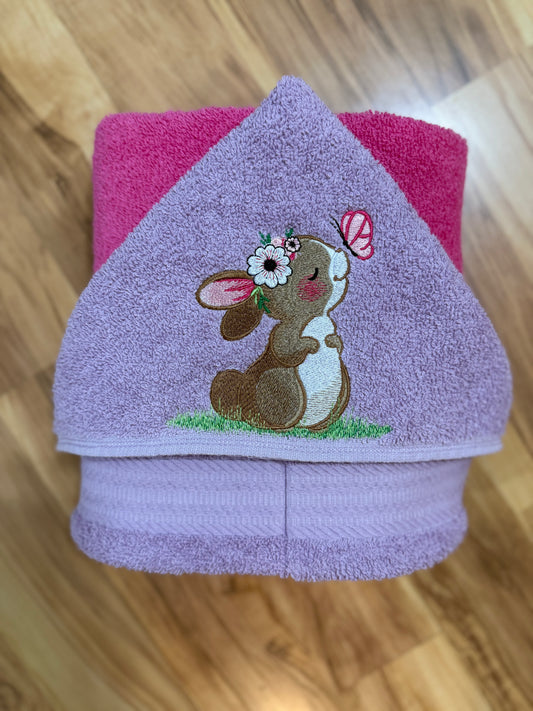 Bunny Hooded Towel for Children