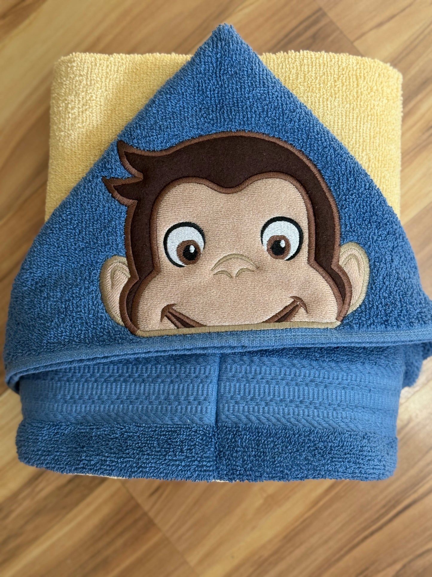 Curious Monkey Hooded Towel for Children