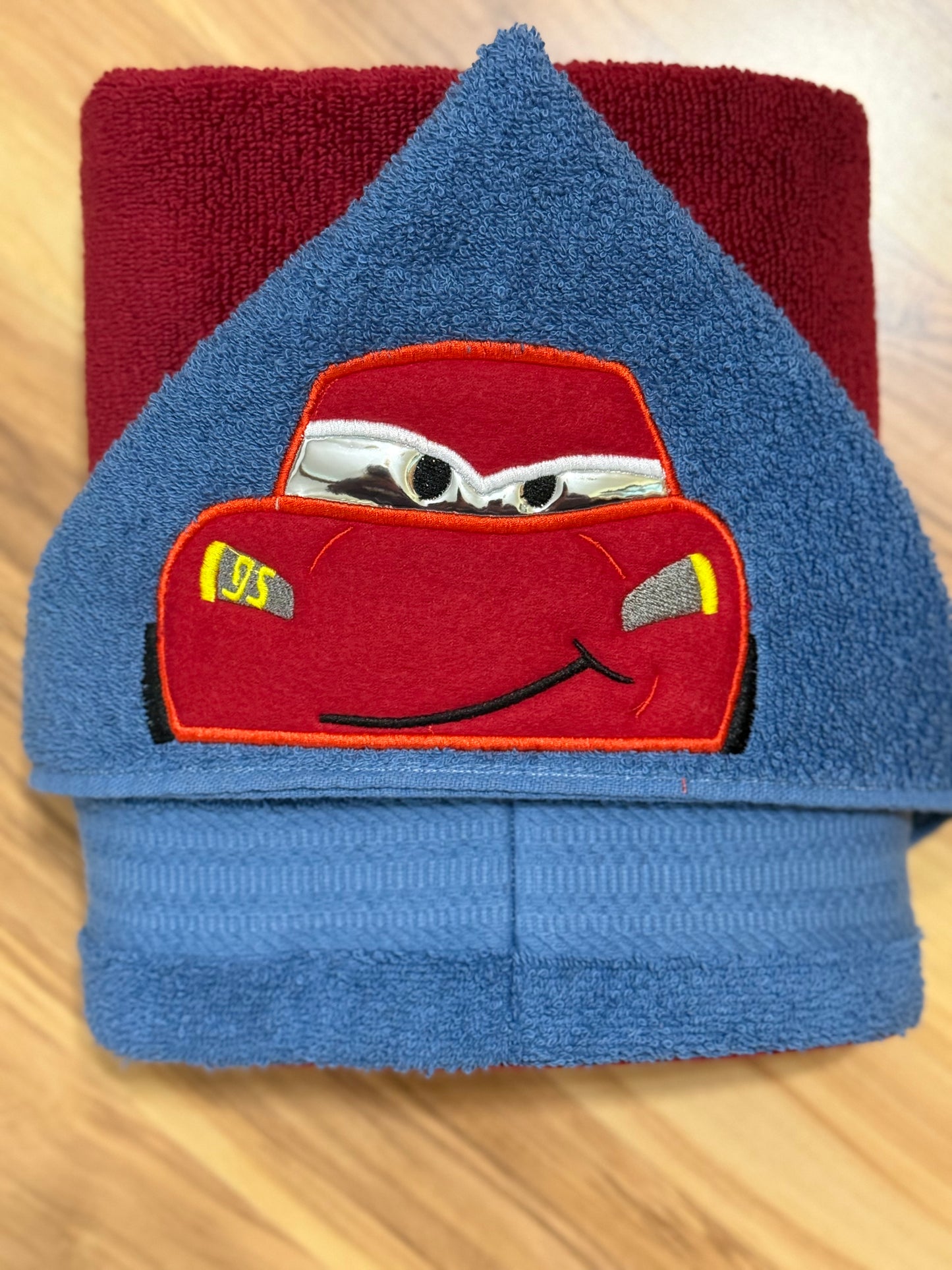 Race Car Hooded Towel for Children