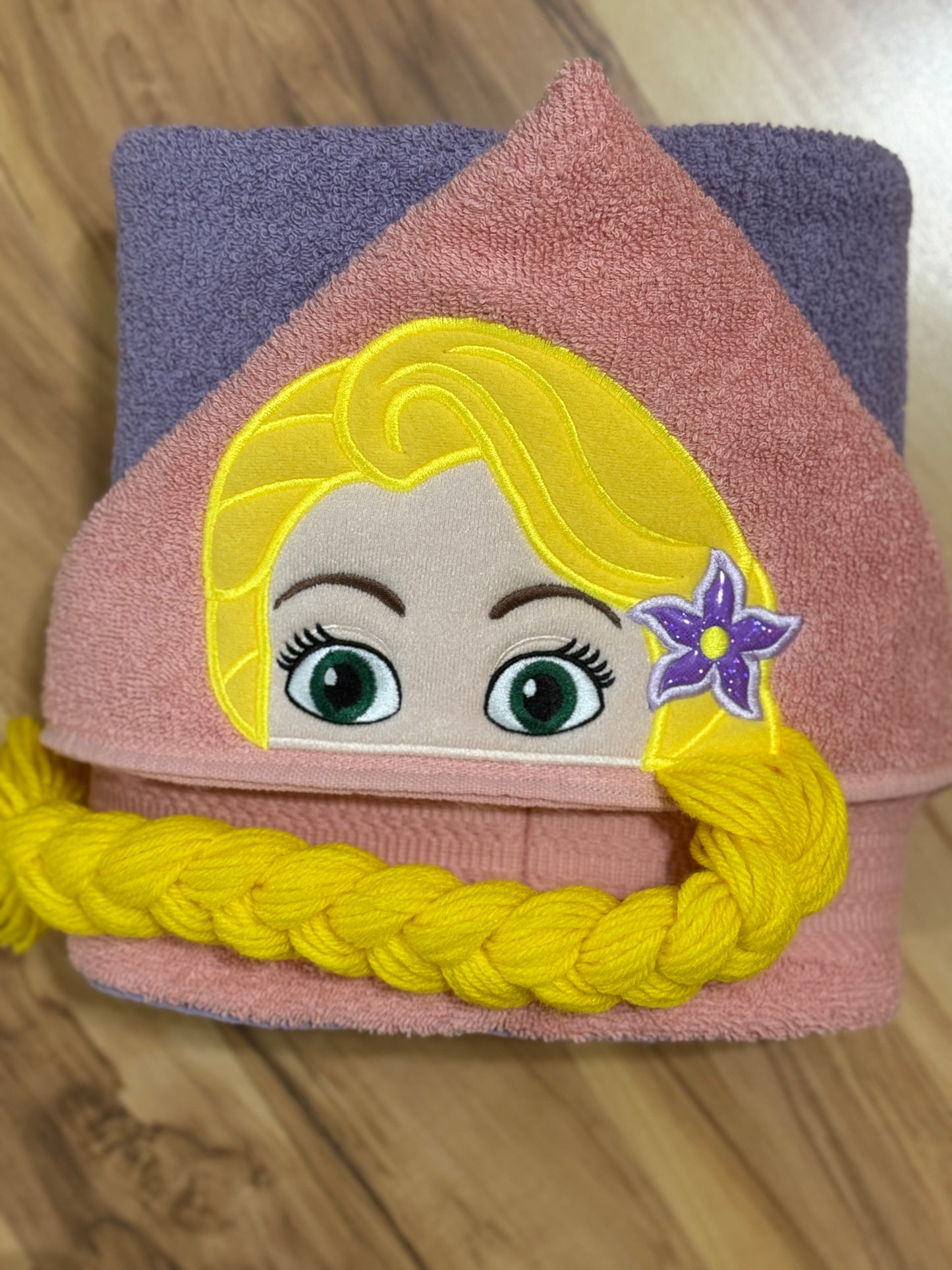 Long Haired Princess Hooded Towel for Children