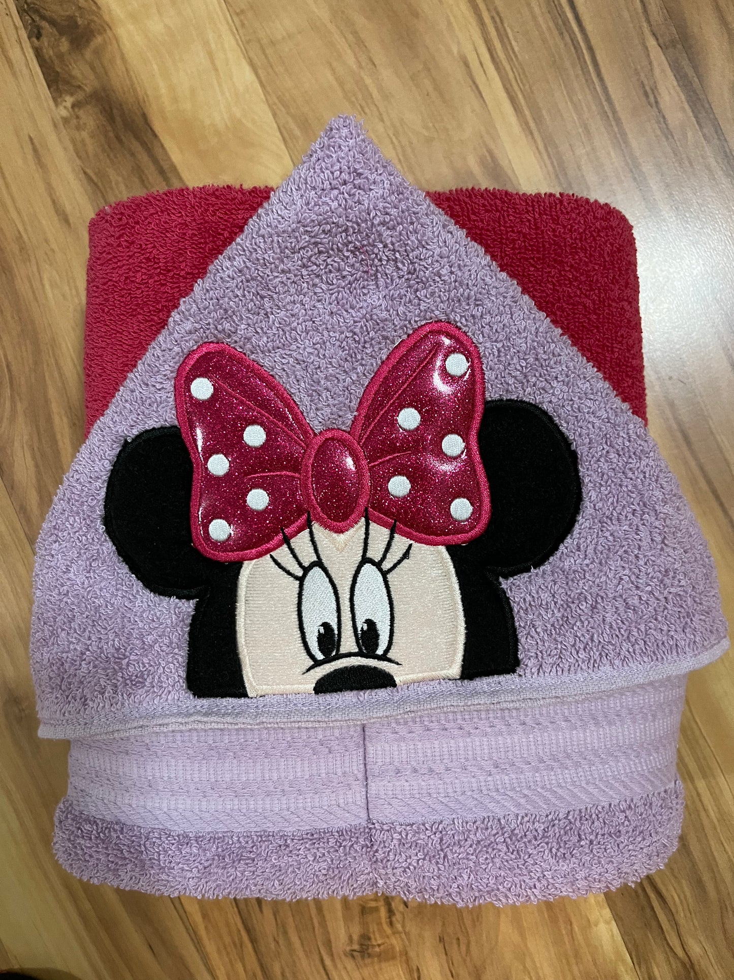 Girl Mouse Hooded Towel for Children