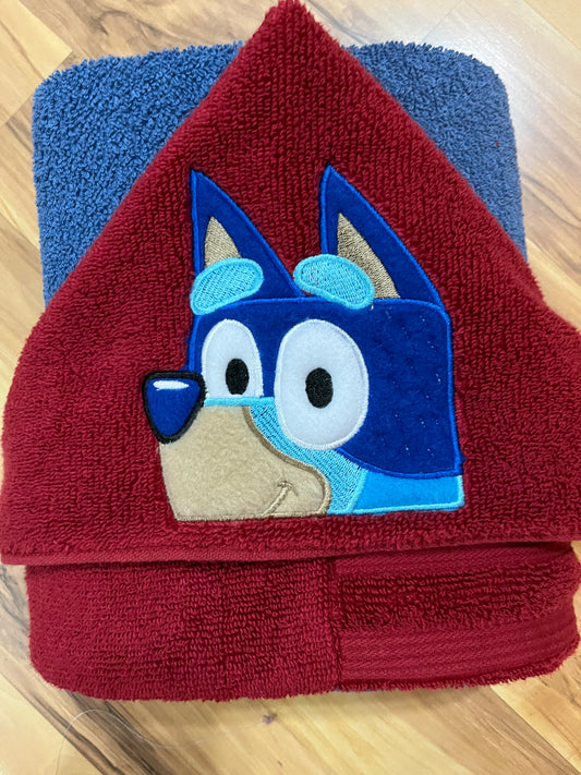 Heeler Pup Hooded Towel for Children