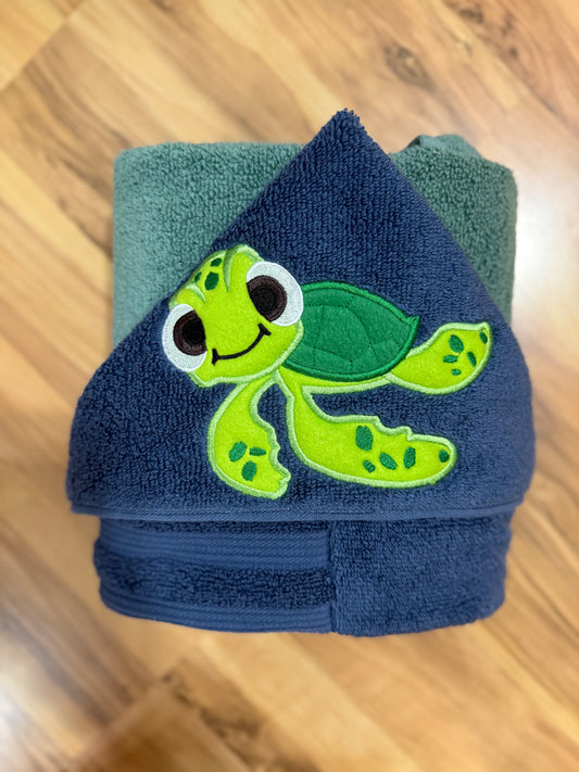 Turtle Hooded Towel for Children