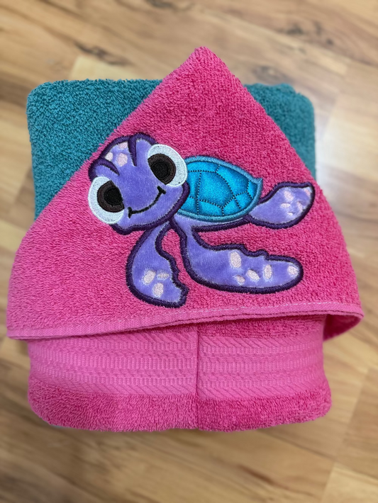 Children's Hooded Towel Turtle