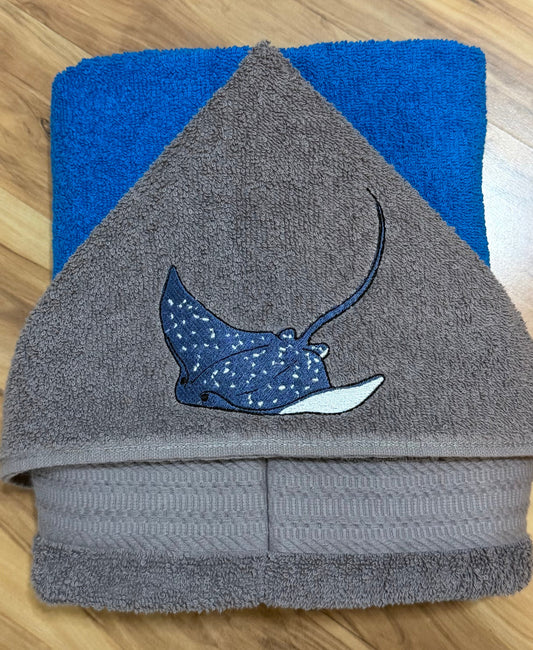 Children's Hooded Towel Stingray