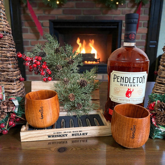 Whiskey Tumblers wooden 