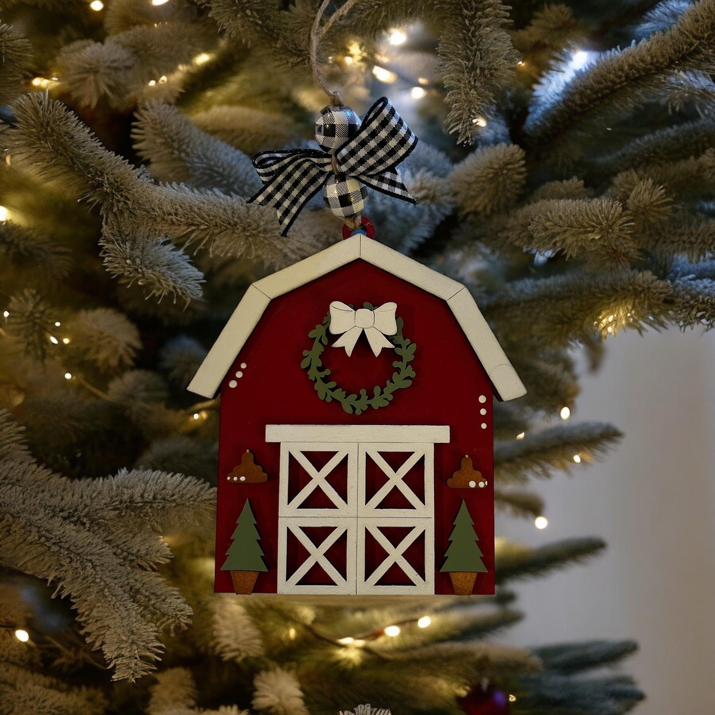 Christmas Barn Ornament