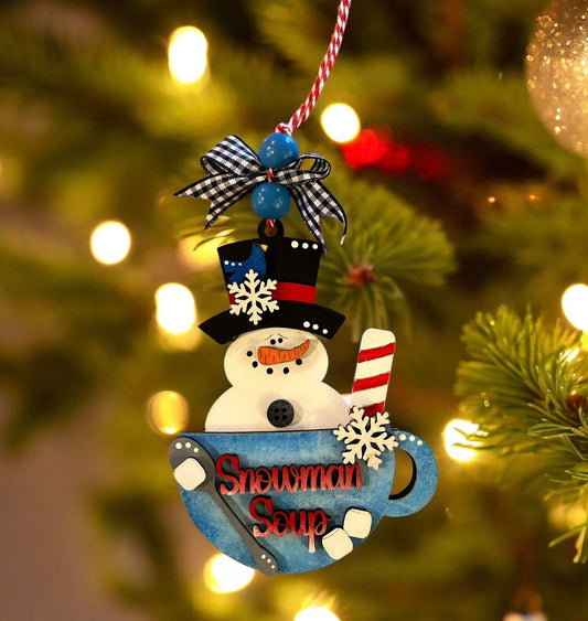 Snowman Soup Ornament