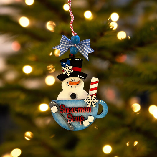 Snowman Soup Ornament