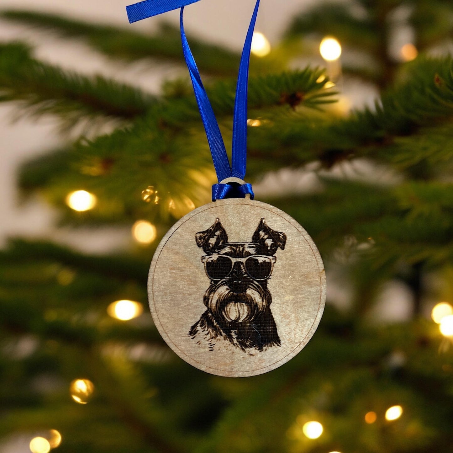 Schnauzer With Sunglasses Ornament