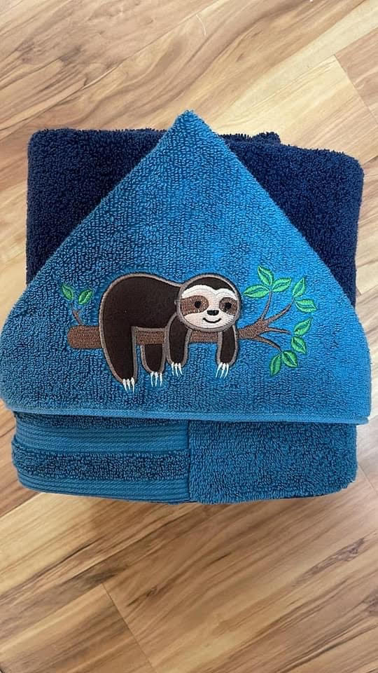 Sloth Hooded Towel for Children